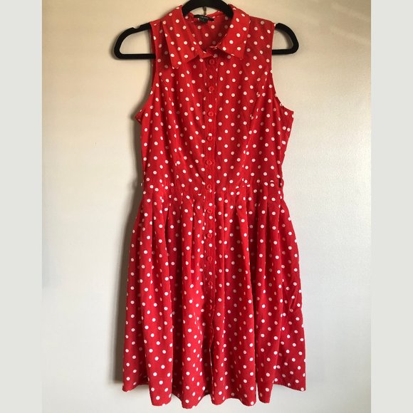 NWOT Forever 21 Red and White Polka Dots Dress
